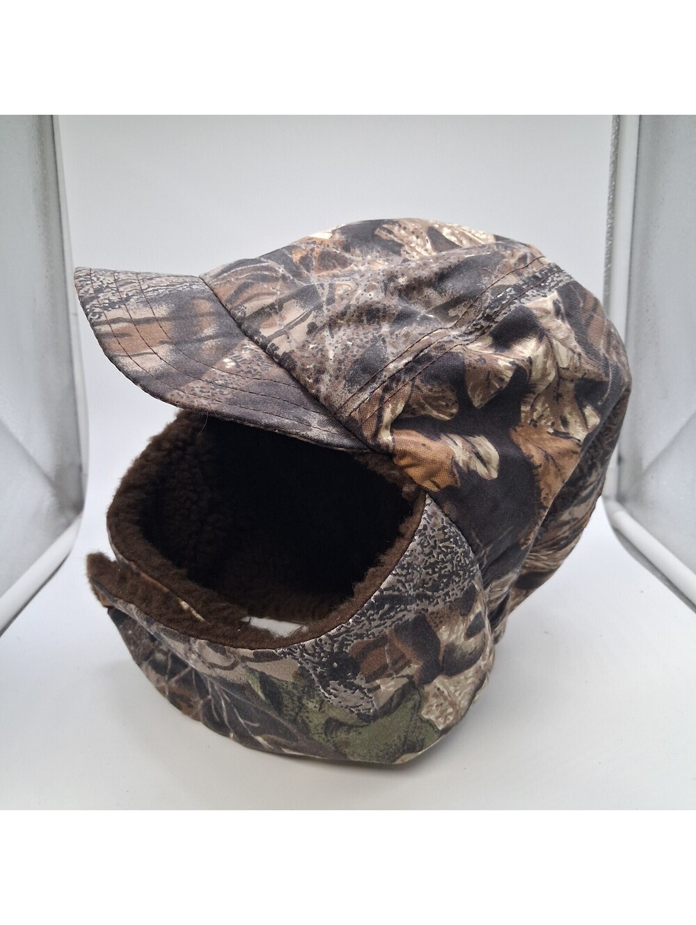Columbia Camo Trapper Hat Mens XL Insulated Ear Flap Hunting Cap Fleece Lined
